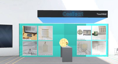 Im Projekt ConText wird die Infrastruktur für smarte Tapeten und Textiloberflächen entwickelt. Sie ermöglicht Gerätekommunikation, Stromversorgung und Interaktion mit Geräten im Haushalt.